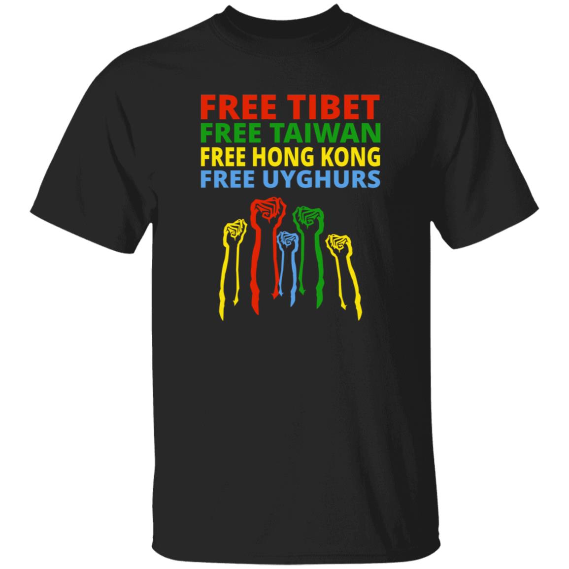 The Hill Free Tibet Free Taiwan Free Hong Kong Free Uyghurs Shirt Enes Kanter - Teechipus