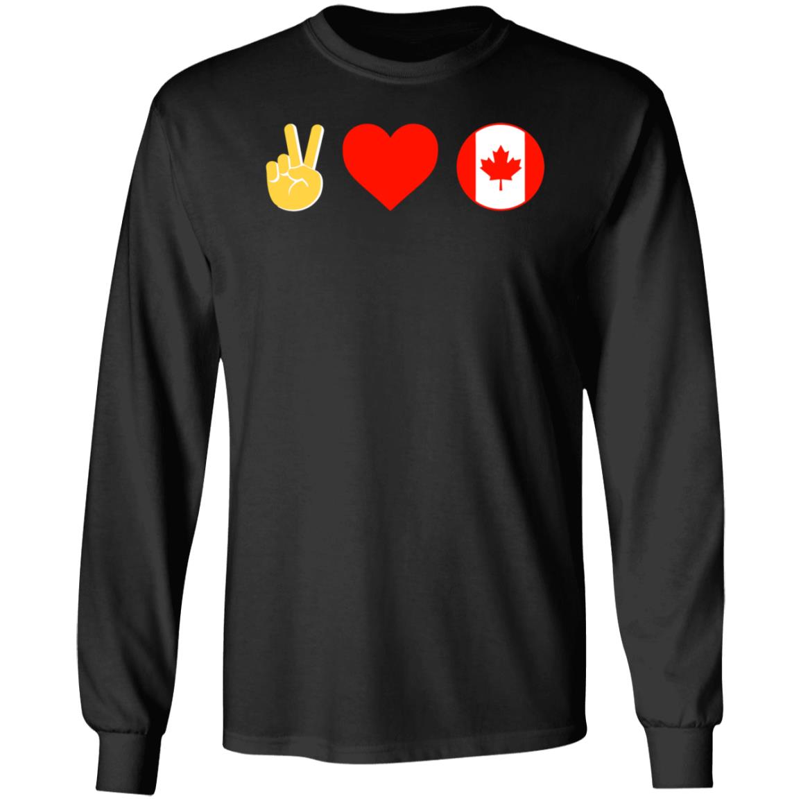 Peace Love Canada Shirt Hoodie Sweatshirt - Teechipus