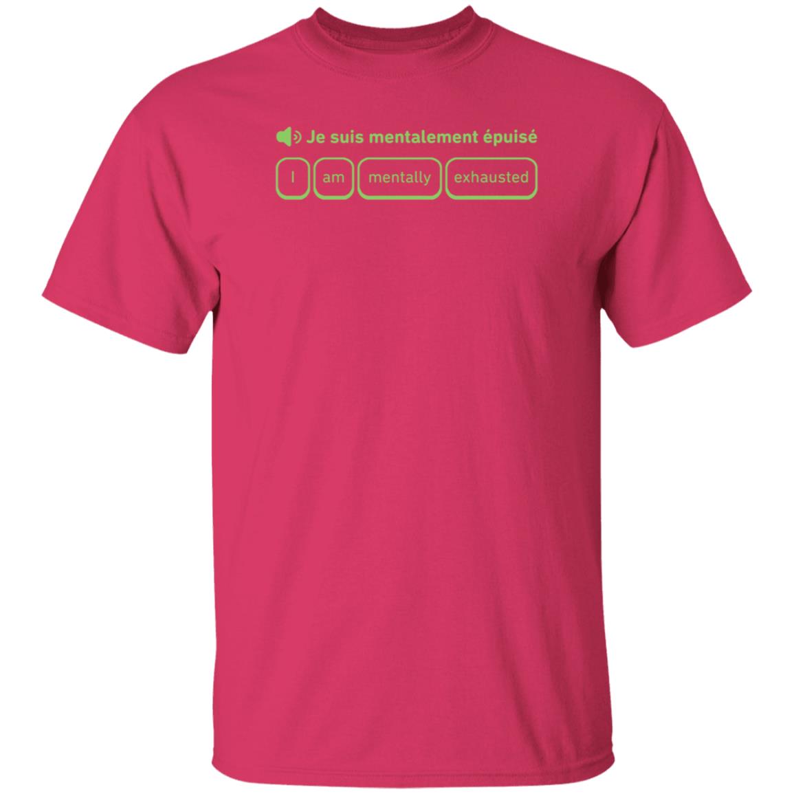 Je Suis Mentalement Épuisé Shirt Cotton Bureau Shop - Teechipus