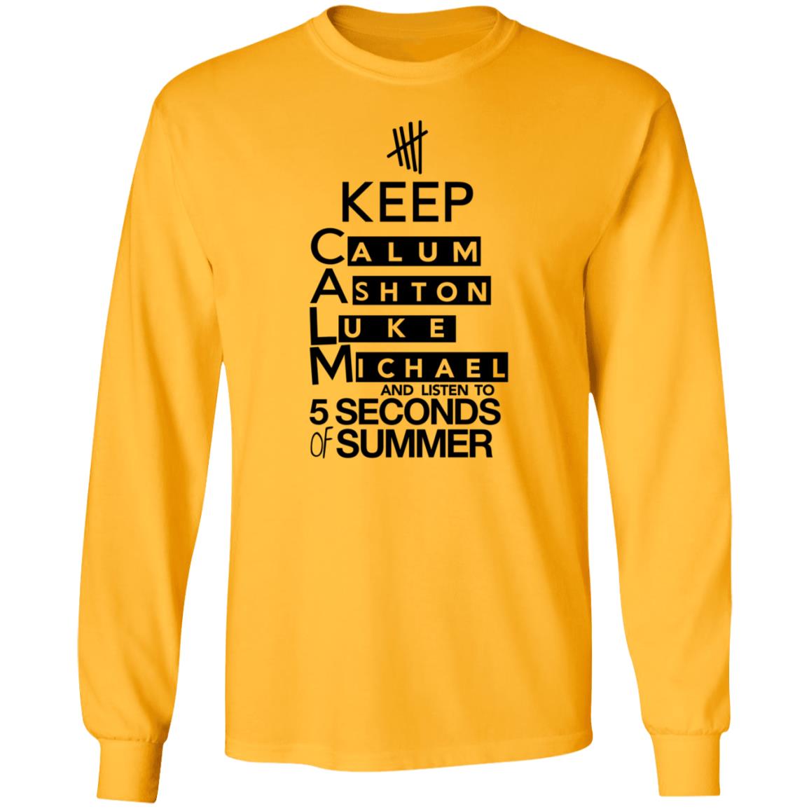Keep Calum Ashton Luke Michael And Listen To 5 Seconds Of Summer Shirt 5 Sos Merch - Teechipus