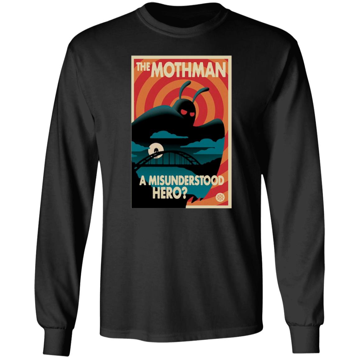 The Mothman A Misunderstood Hero Shirt Rooster Teeth Merch Red Web Mothman Propaganda Premium Heavyweight Shirt - Teechipus