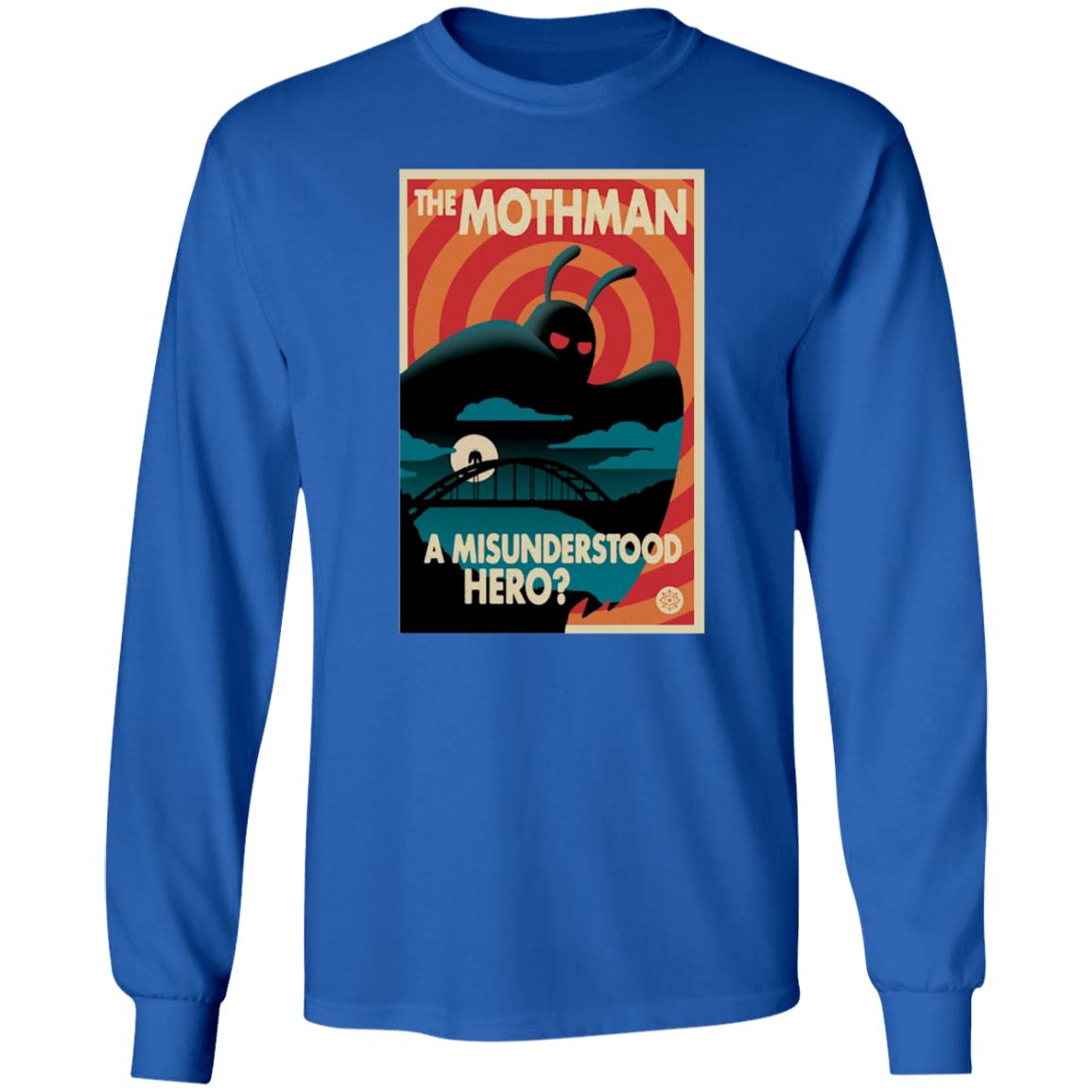 The Mothman A Misunderstood Hero Shirt Rooster Teeth Merch Red Web Mothman Propaganda Premium Heavyweight Shirt - Teechipus
