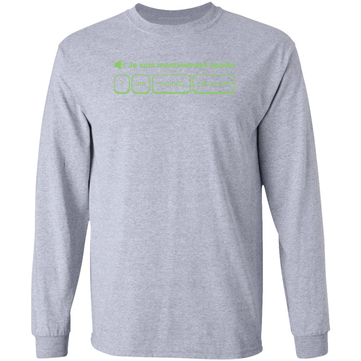 Je Suis Mentalement Épuisé Shirt Cotton Bureau Shop - Teechipus