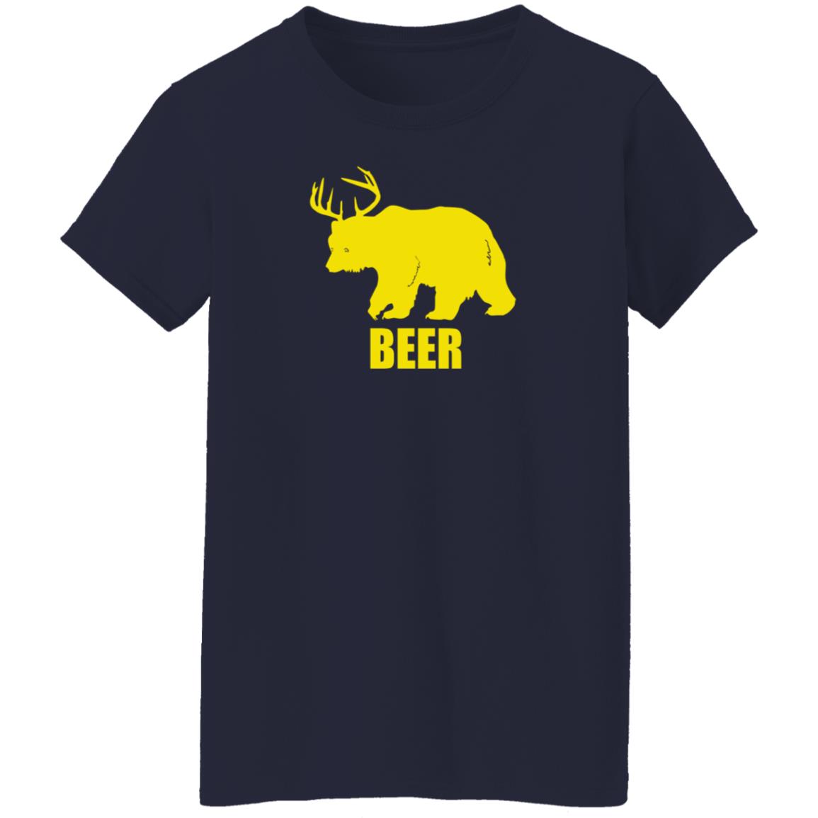 Bewild Store Bear Deer Beer Shirt - Teechipus