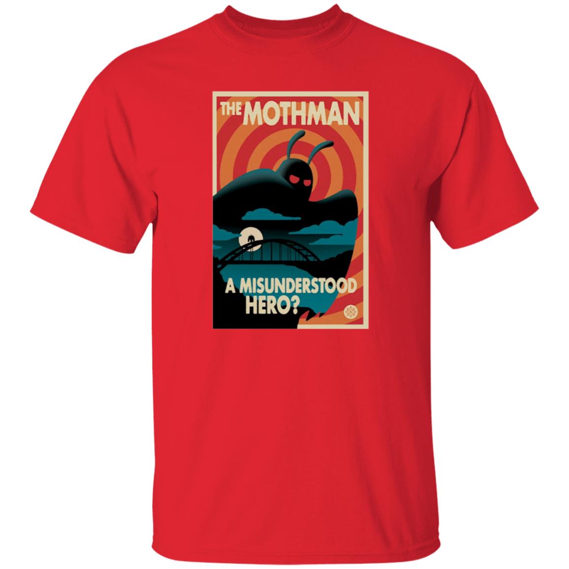 The Mothman A Misunderstood Hero Shirt Rooster Teeth Merch Red Web Mothman Propaganda Premium Heavyweight Shirt - Teechipus