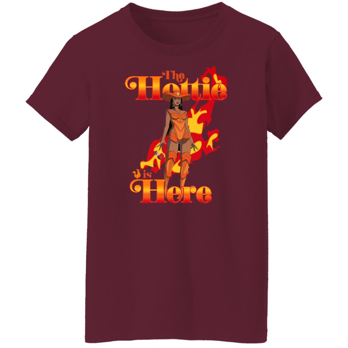 Popeyes X Megan Thee Stallion The Hottie Is Here Fire Shirt Thee Hottie Sauce Merch - Teechipus