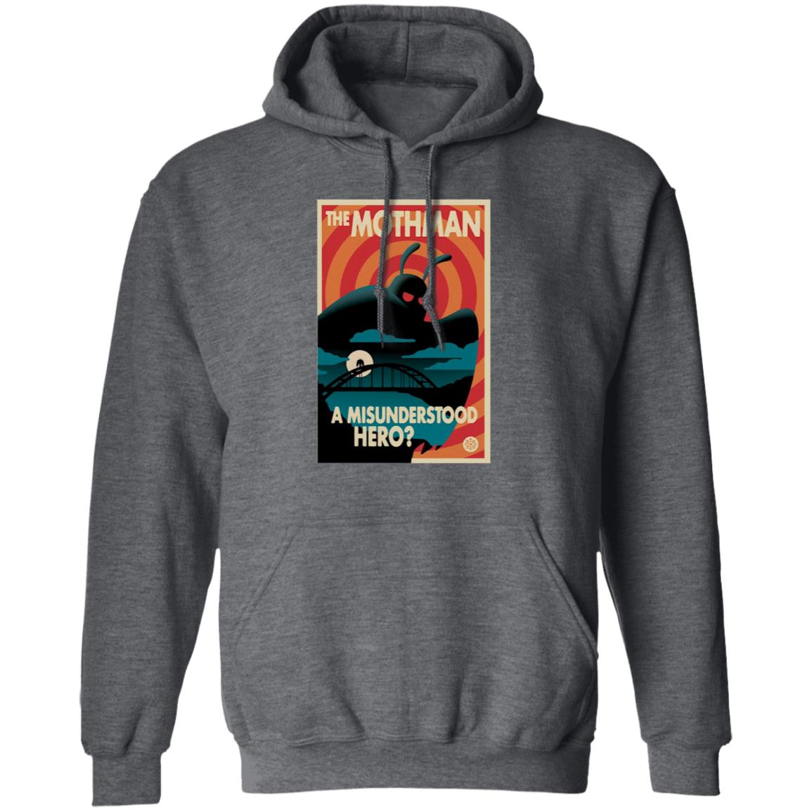 The Mothman A Misunderstood Hero Shirt Rooster Teeth Merch Red Web Mothman Propaganda Premium Heavyweight Shirt - Teechipus
