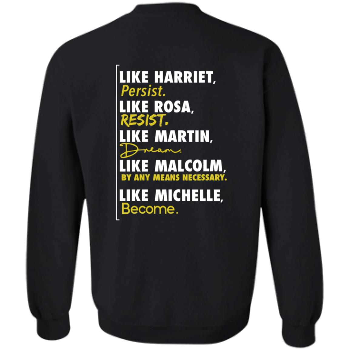 Qasim Rashid Legends Hoodie Equal Entrance Merch Legends Like Harriet Like Rose Like Martin Like Malcolm Like Michelle Hoodie - Teechipus