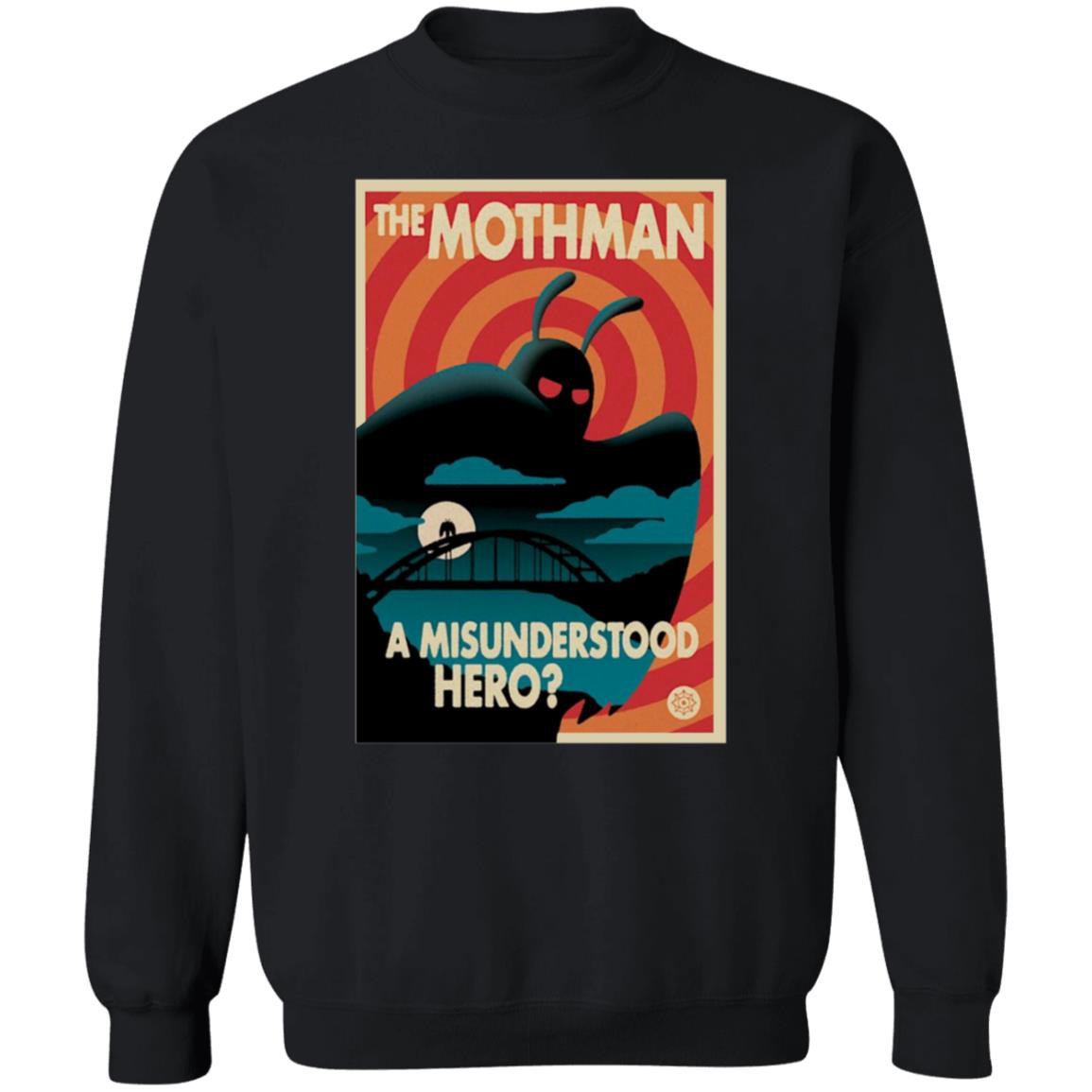 The Mothman A Misunderstood Hero Shirt Rooster Teeth Merch Red Web Mothman Propaganda Premium Heavyweight Shirt - Teechipus