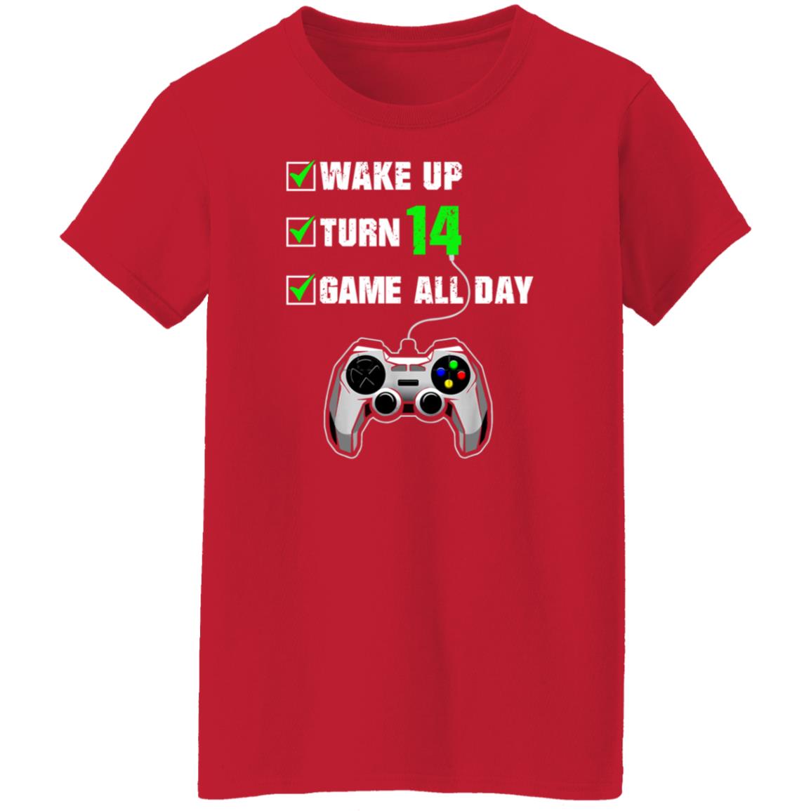 Stopskeletons Wake Up Turn 14 Game All Day Shirt - Teechipus