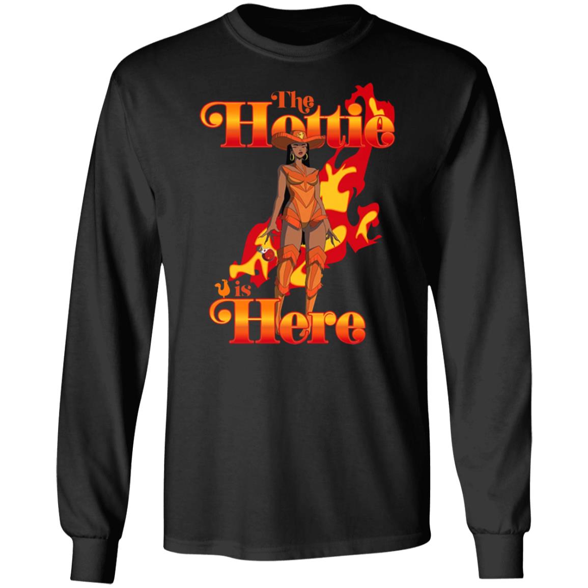 Popeyes X Megan Thee Stallion The Hottie Is Here Fire Shirt Thee Hottie Sauce Merch - Teechipus