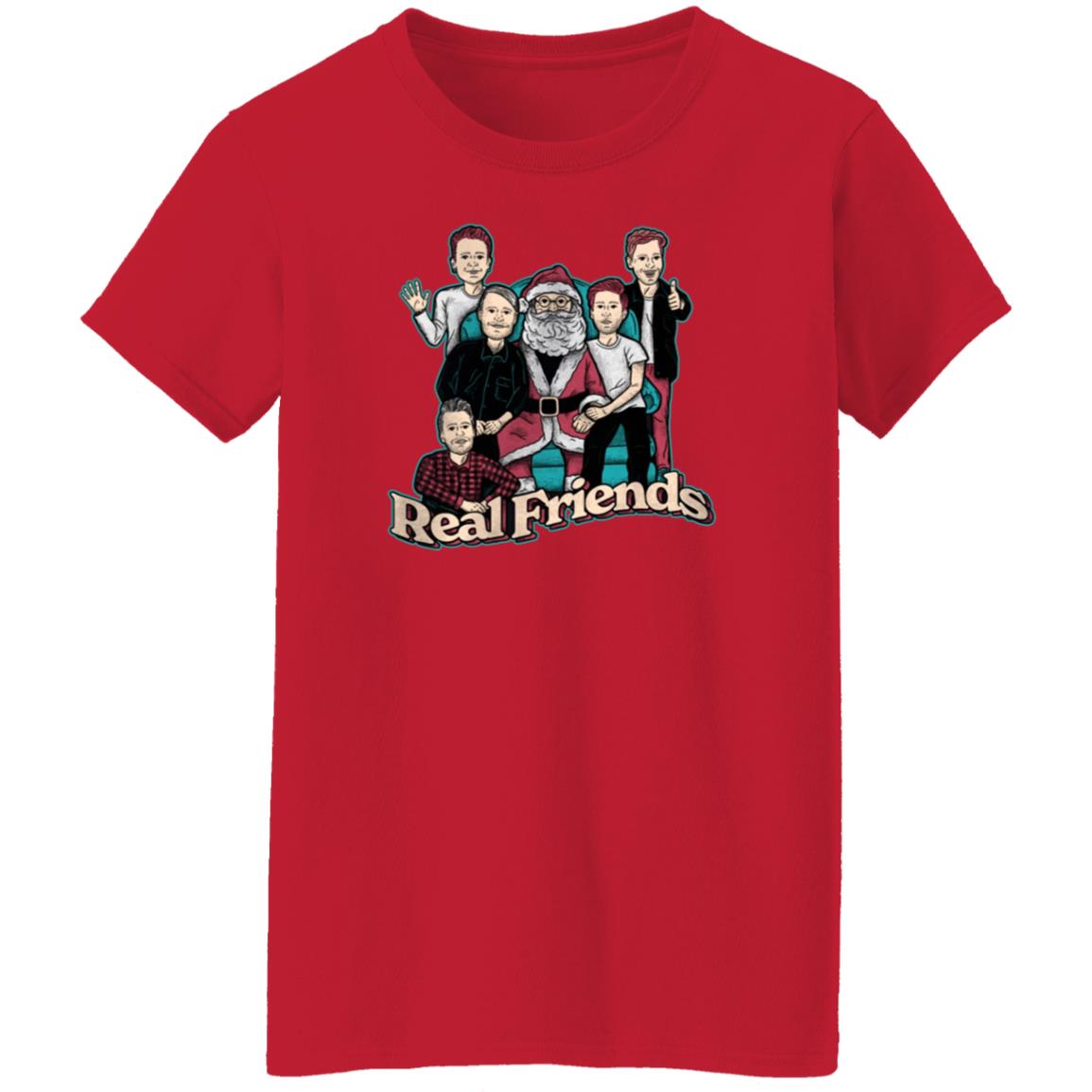 Sitting Santa Real Friends Sweatshirt Real Friends Merch - Teechipus