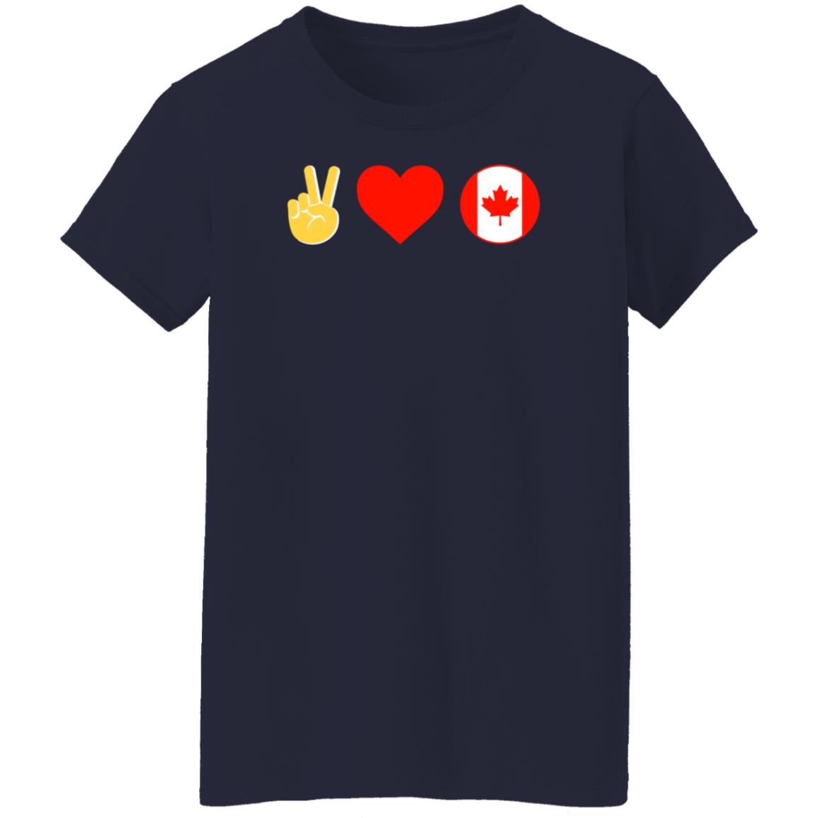 Peace Love Canada Shirt Hoodie Sweatshirt - Teechipus