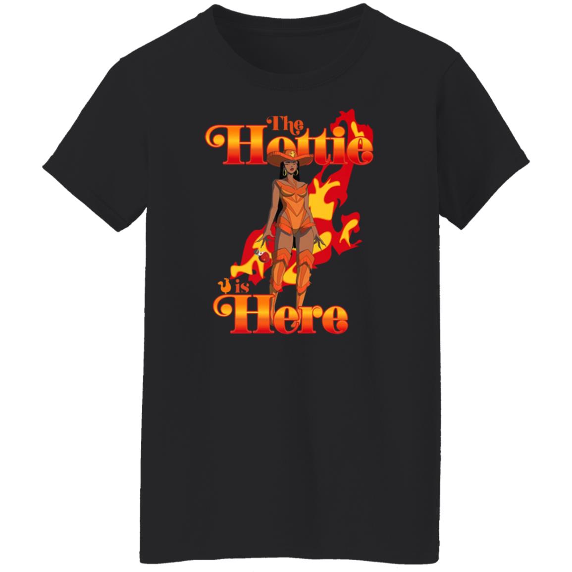 Popeyes X Megan Thee Stallion The Hottie Is Here Fire Shirt Thee Hottie Sauce Merch - Teechipus