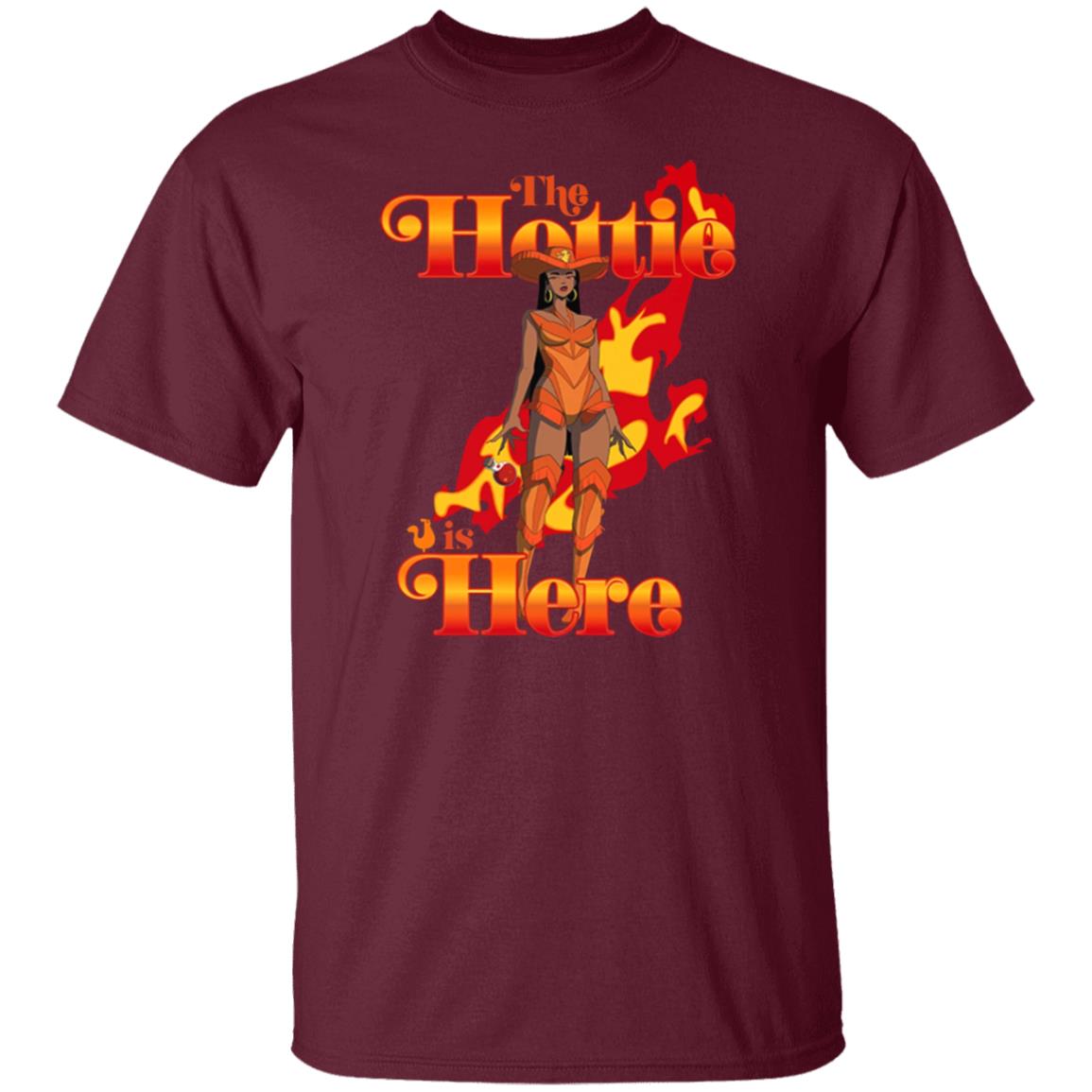 Popeyes X Megan Thee Stallion The Hottie Is Here Fire Shirt Thee Hottie Sauce Merch - Teechipus