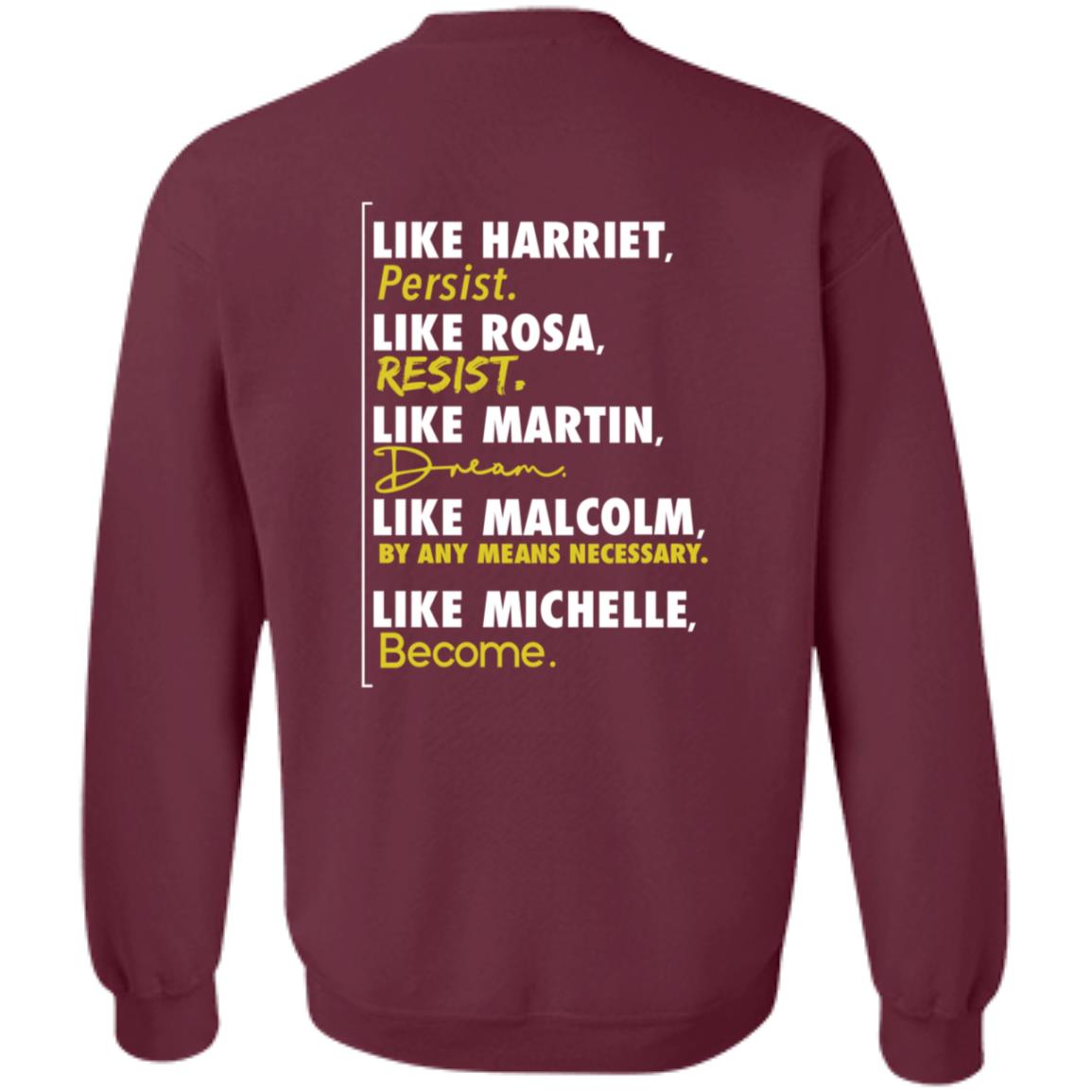 Qasim Rashid Legends Hoodie Equal Entrance Merch Legends Like Harriet Like Rose Like Martin Like Malcolm Like Michelle Hoodie - Teechipus