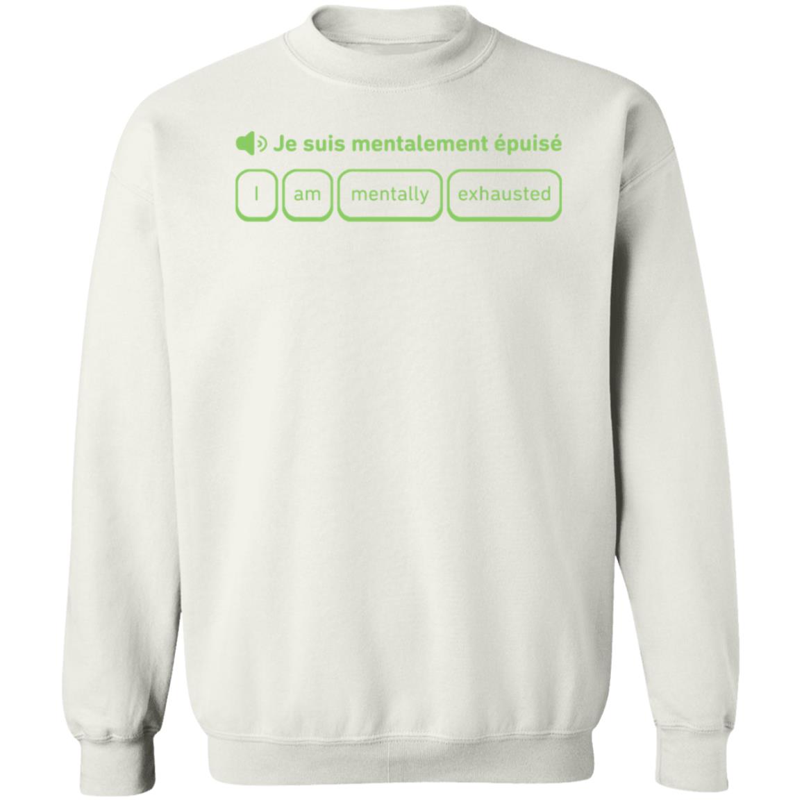 Je Suis Mentalement Épuisé Shirt Cotton Bureau Shop - Teechipus