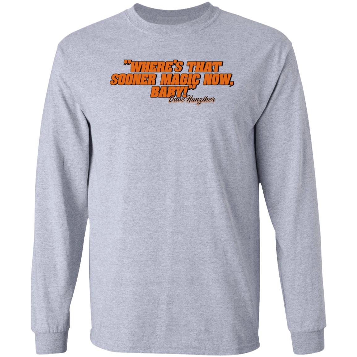 Pistol Rick Mgmt Where's That Sooner Magic Now Baby Sweatshirt Dave Hunziker - Teechipus