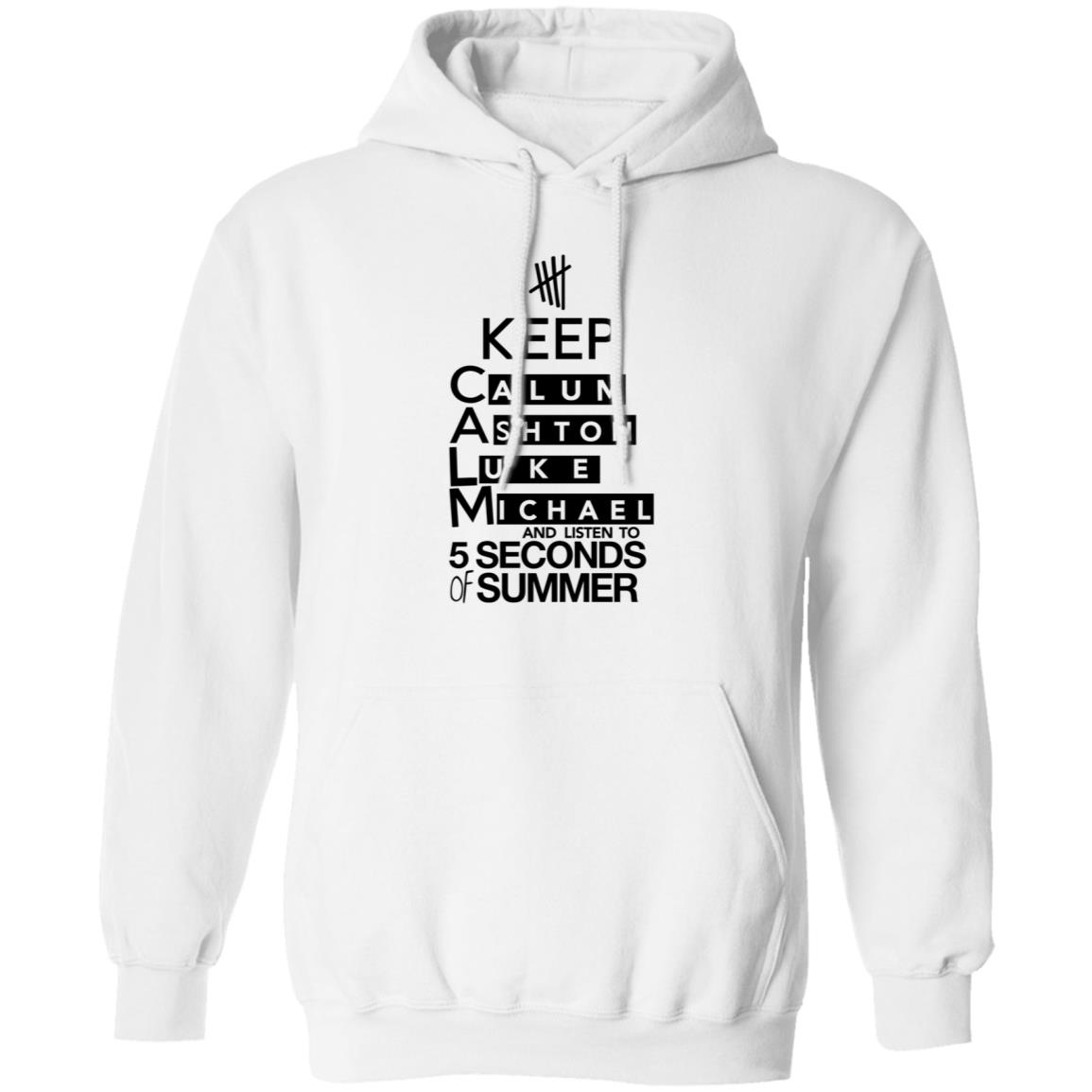 Keep Calum Ashton Luke Michael And Listen To 5 Seconds Of Summer Shirt 5 Sos Merch - Teechipus