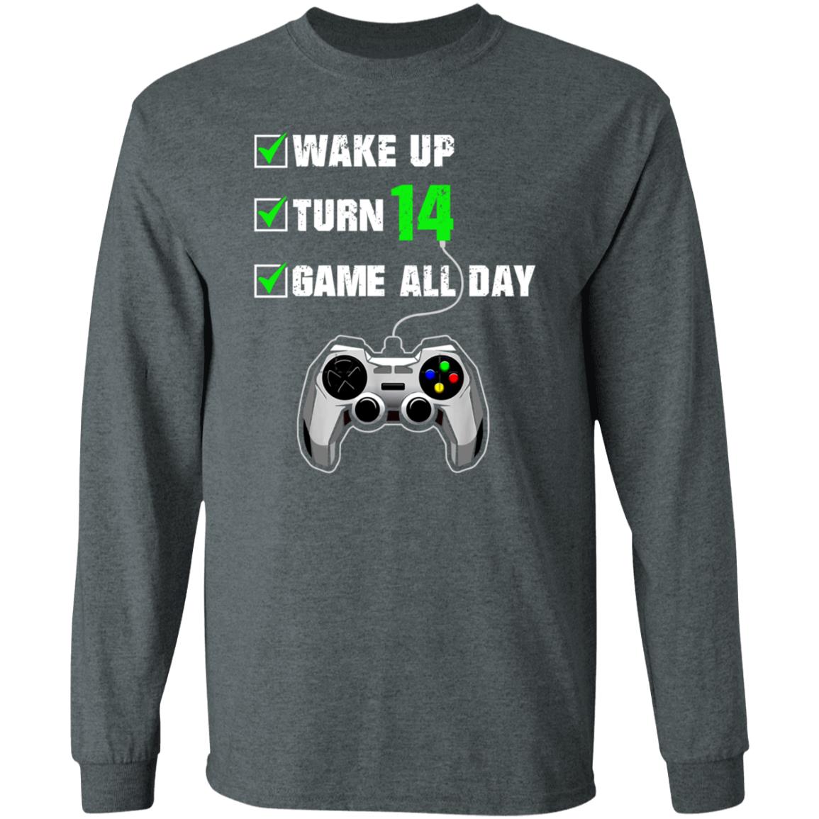 Stopskeletons Wake Up Turn 14 Game All Day Shirt - Teechipus