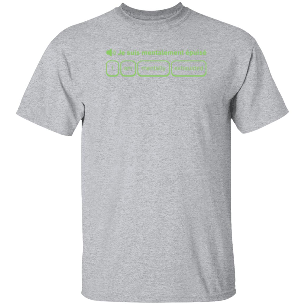 Je Suis Mentalement Épuisé Shirt Cotton Bureau Shop - Teechipus