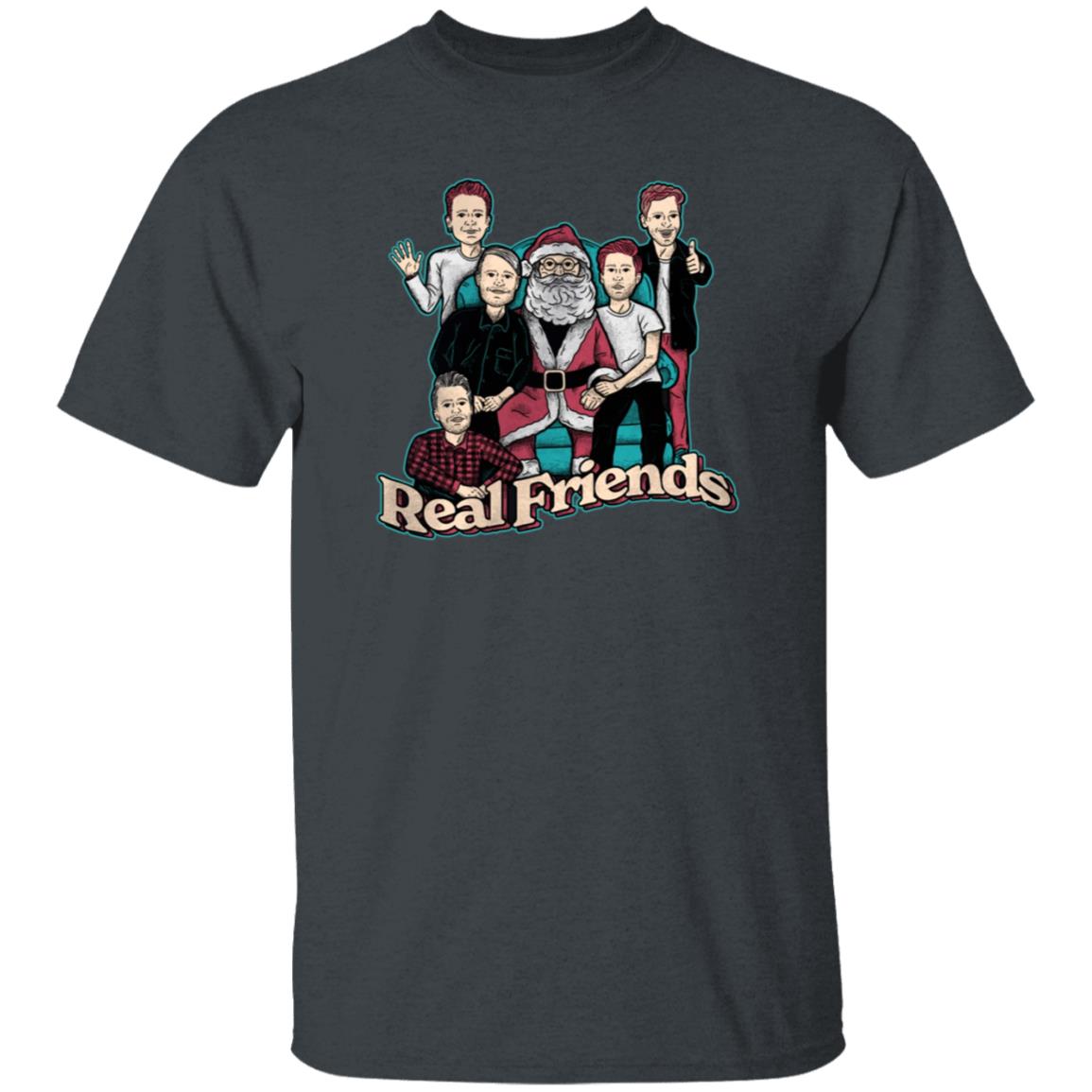 Sitting Santa Real Friends Sweatshirt Real Friends Merch - Teechipus