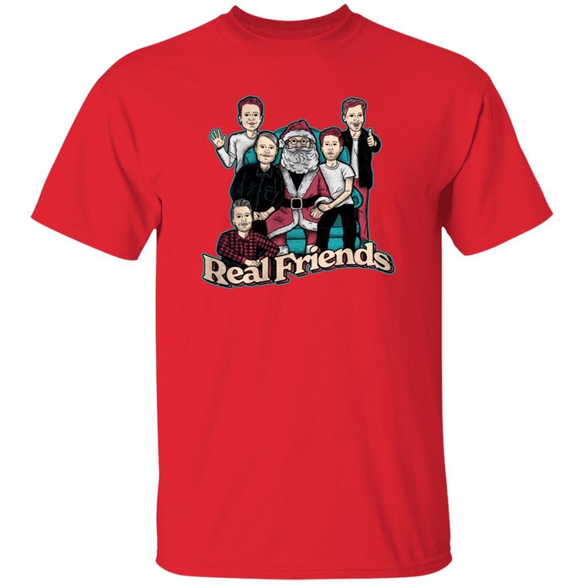 Sitting Santa Real Friends Sweatshirt Real Friends Merch - Teechipus