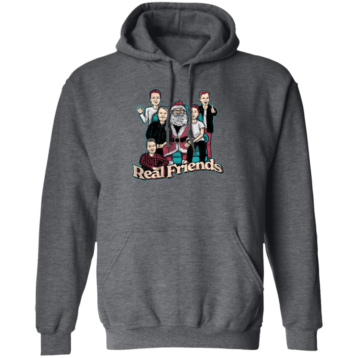 Sitting Santa Real Friends Sweatshirt Real Friends Merch - Teechipus
