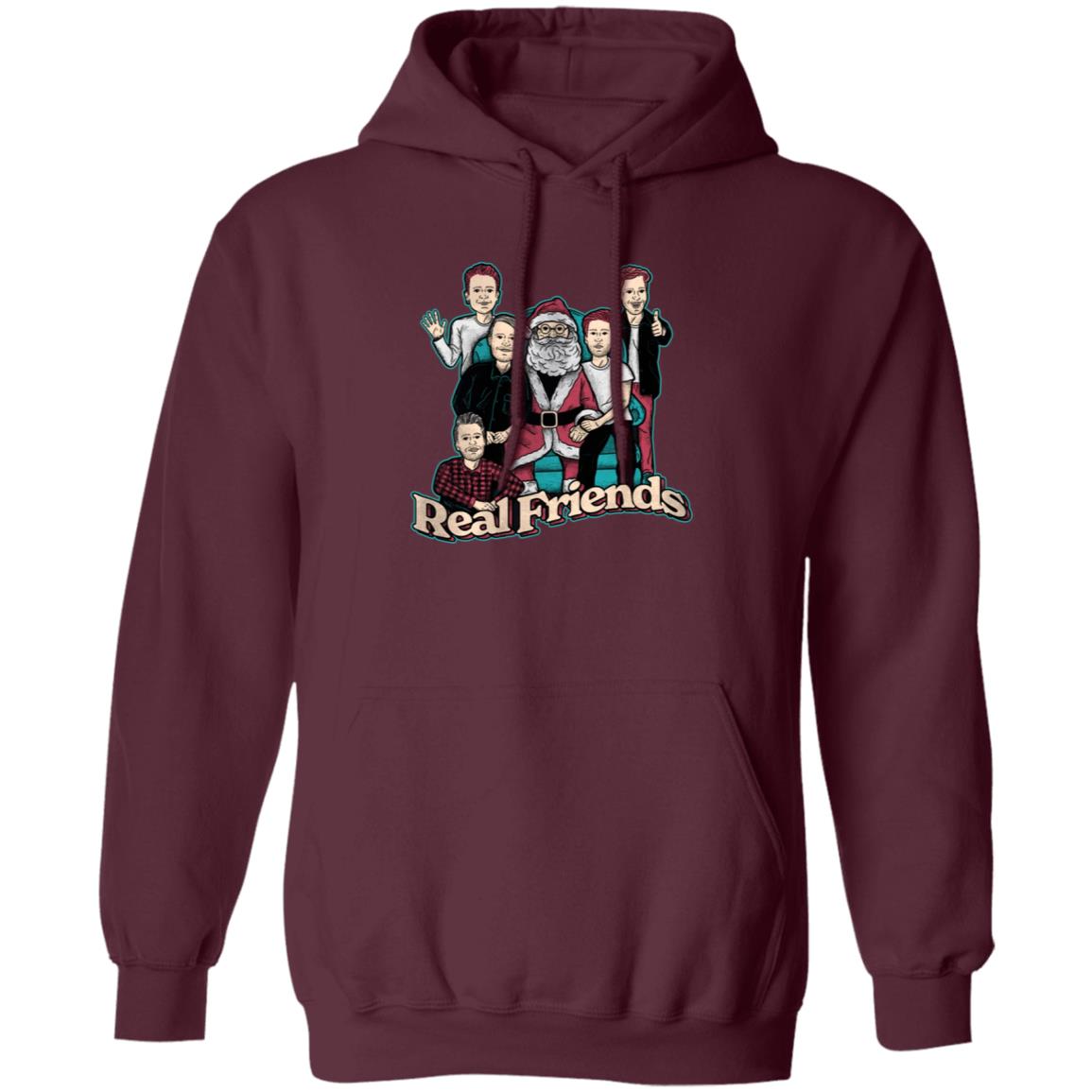 Sitting Santa Real Friends Sweatshirt Real Friends Merch - Teechipus