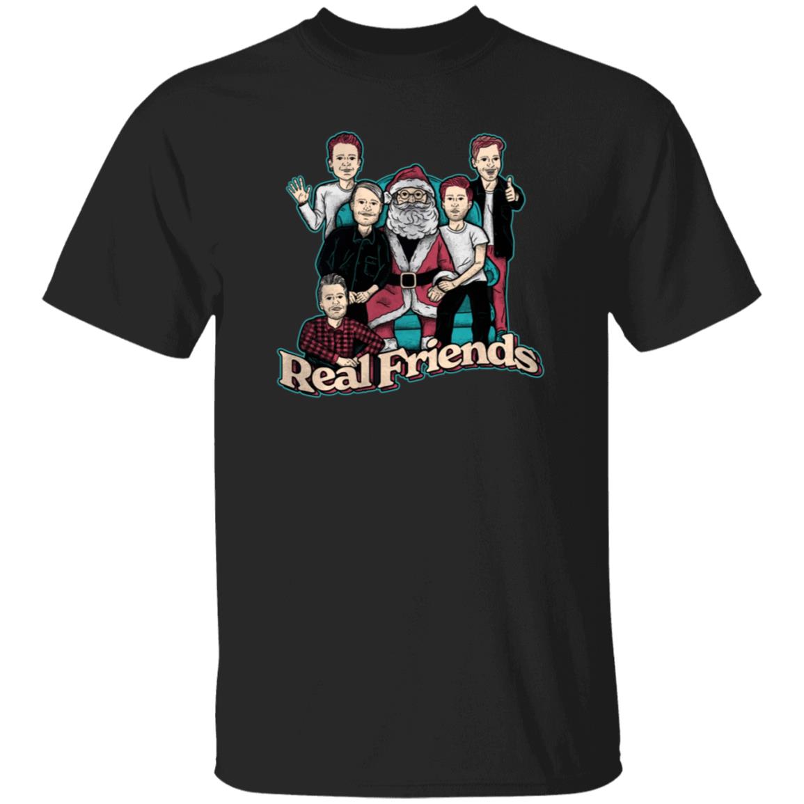 Sitting Santa Real Friends Sweatshirt Real Friends Merch - Teechipus