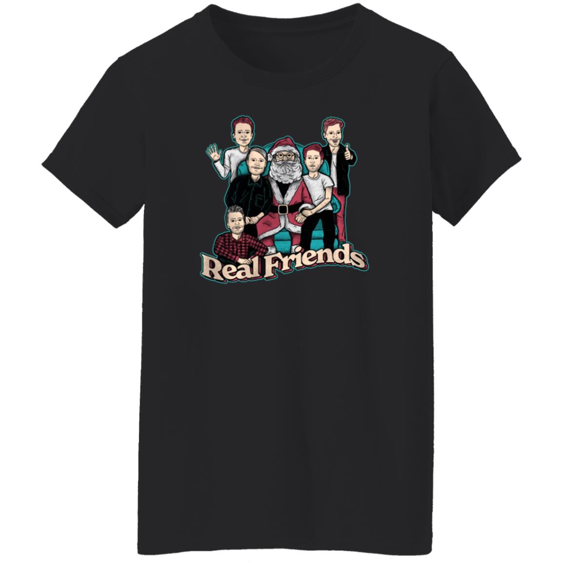 Sitting Santa Real Friends Sweatshirt Real Friends Merch - Teechipus