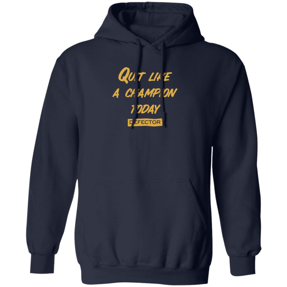 Defector Merch Quit Like A Champion Shirt Dan Mcquade Quit Like A Champion Today Defector Shirt - Teechipus