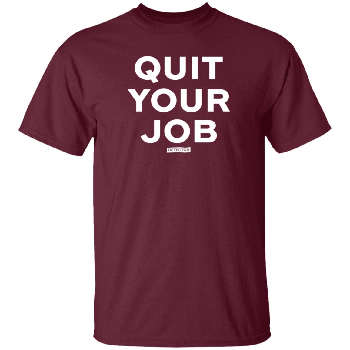 Defector Store Quit Your Job Defector Hoodie Dan Mcquade Quit Your Job Shirt - Teechipus
