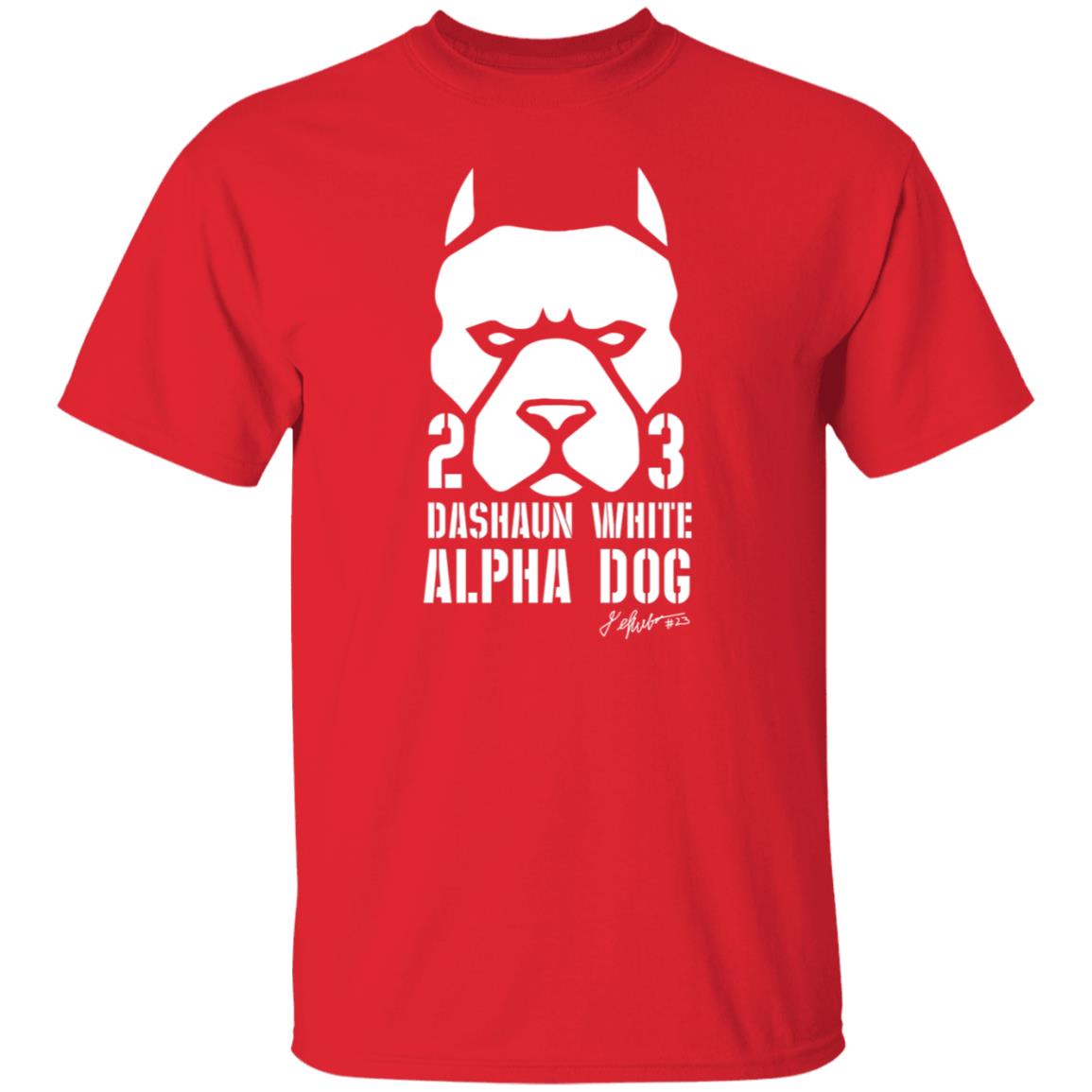 Dashaun White Alpha Dog Shirt Hornsdownshop - Teechipus