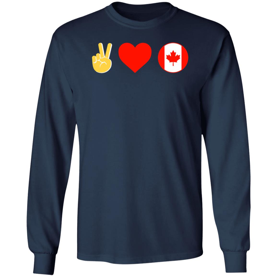 Peace Love Canada Shirt Hoodie Sweatshirt - Teechipus
