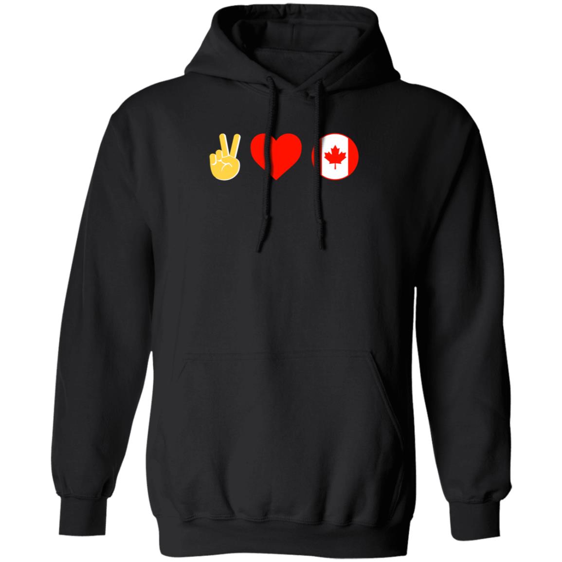 Peace Love Canada Shirt Hoodie Sweatshirt - Teechipus