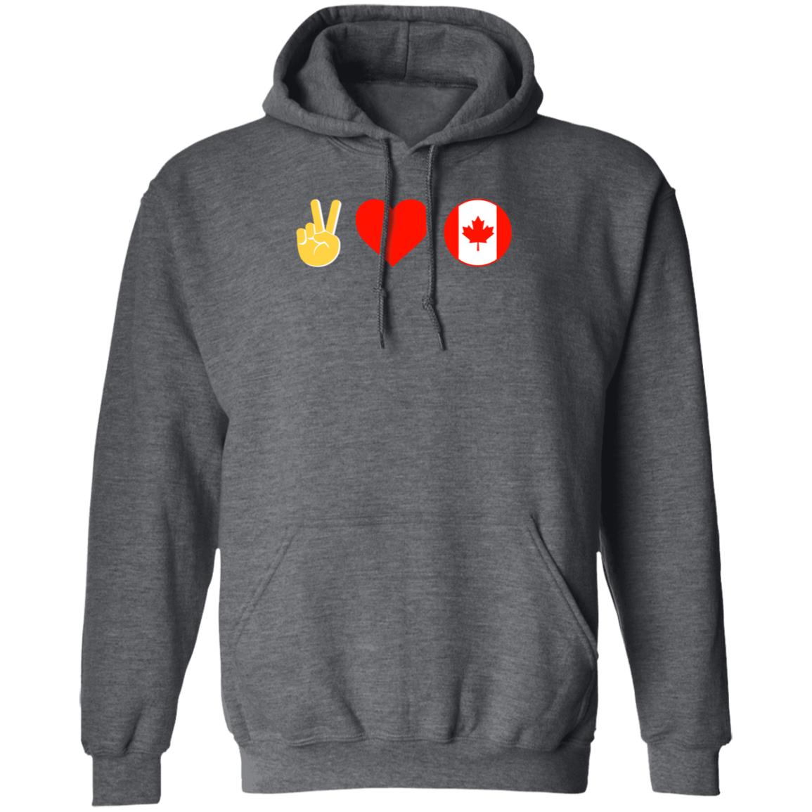 Peace Love Canada Shirt Hoodie Sweatshirt - Teechipus