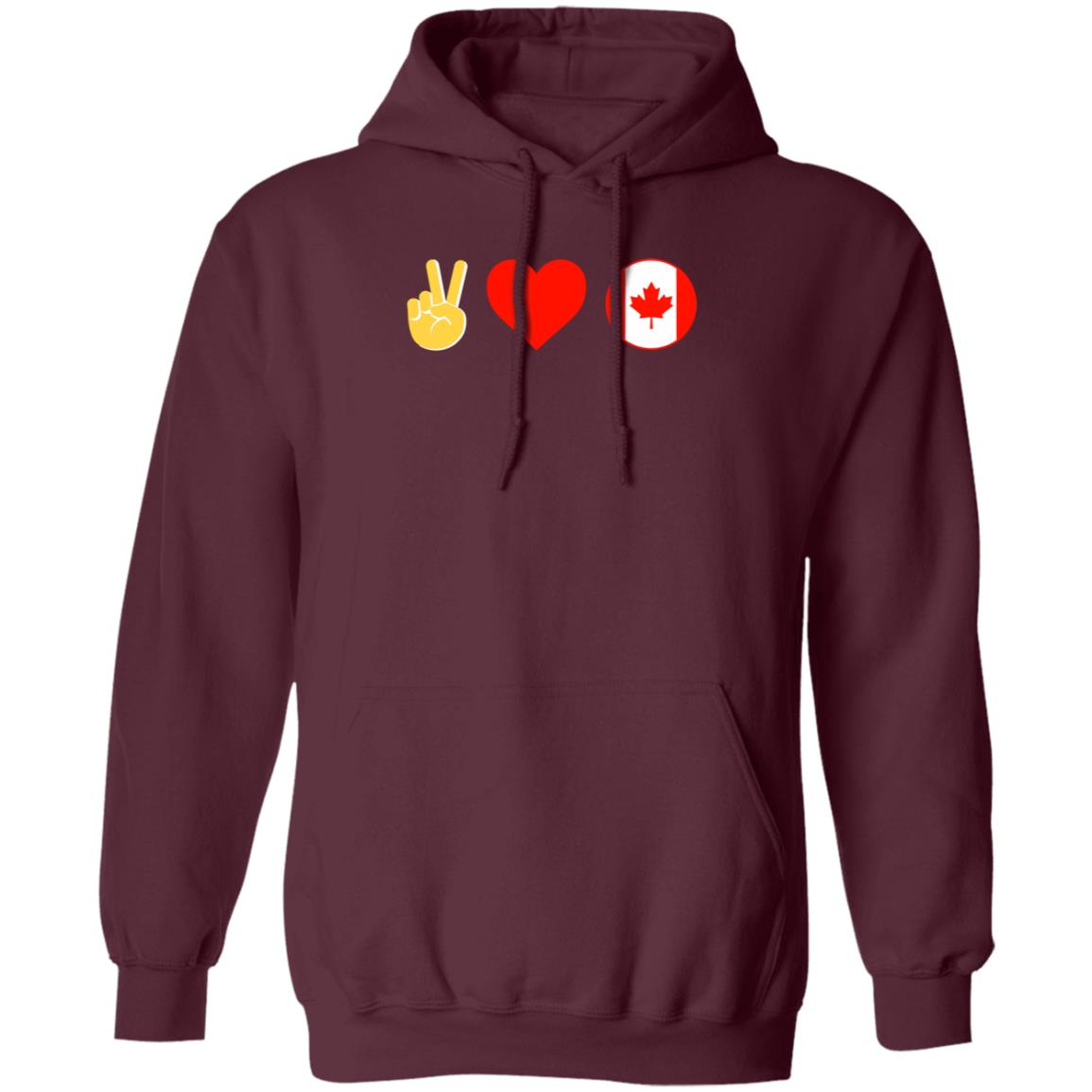 Peace Love Canada Shirt Hoodie Sweatshirt - Teechipus