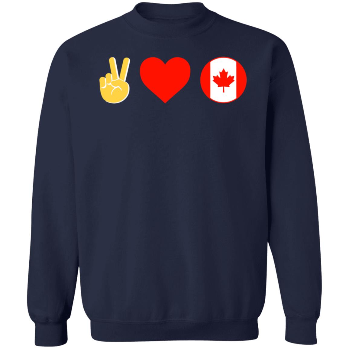 Peace Love Canada Shirt Hoodie Sweatshirt - Teechipus