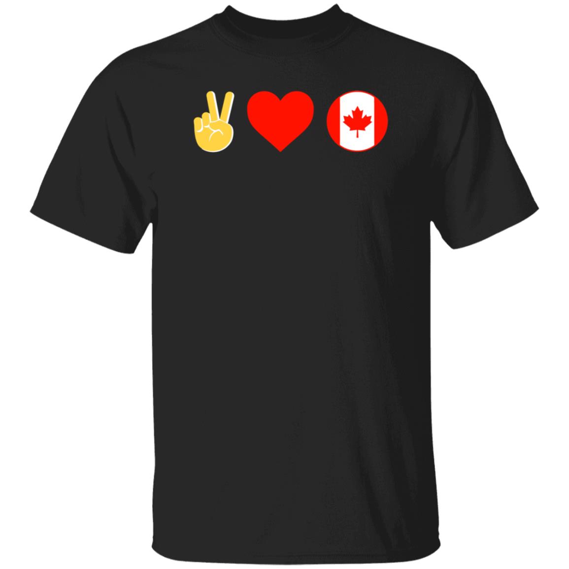 Peace Love Canada Shirt Hoodie Sweatshirt - Teechipus