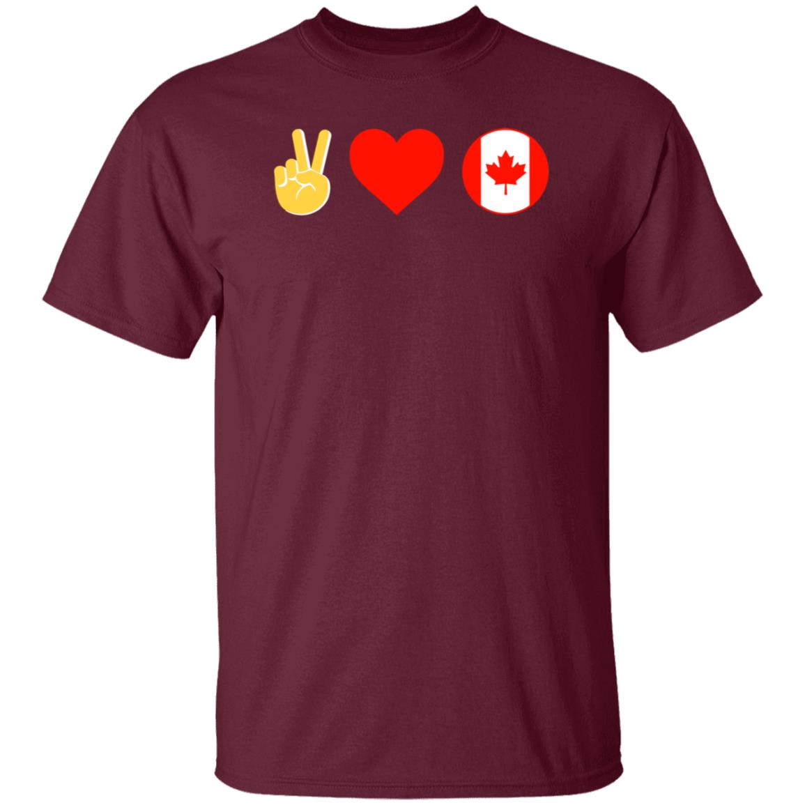 Peace Love Canada Shirt Hoodie Sweatshirt - Teechipus