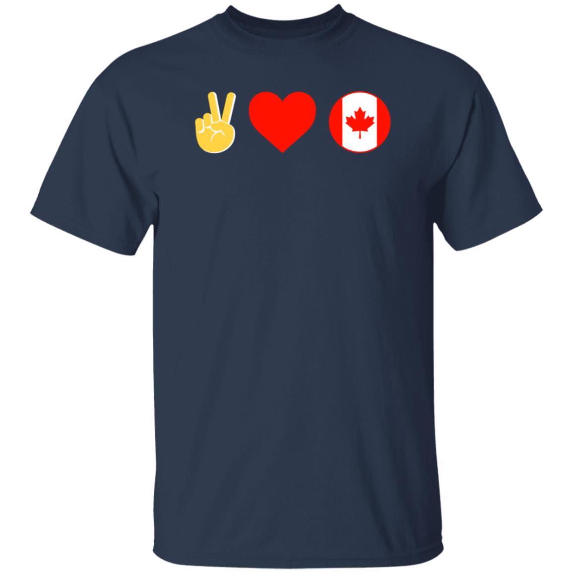 Peace Love Canada Shirt Hoodie Sweatshirt - Teechipus