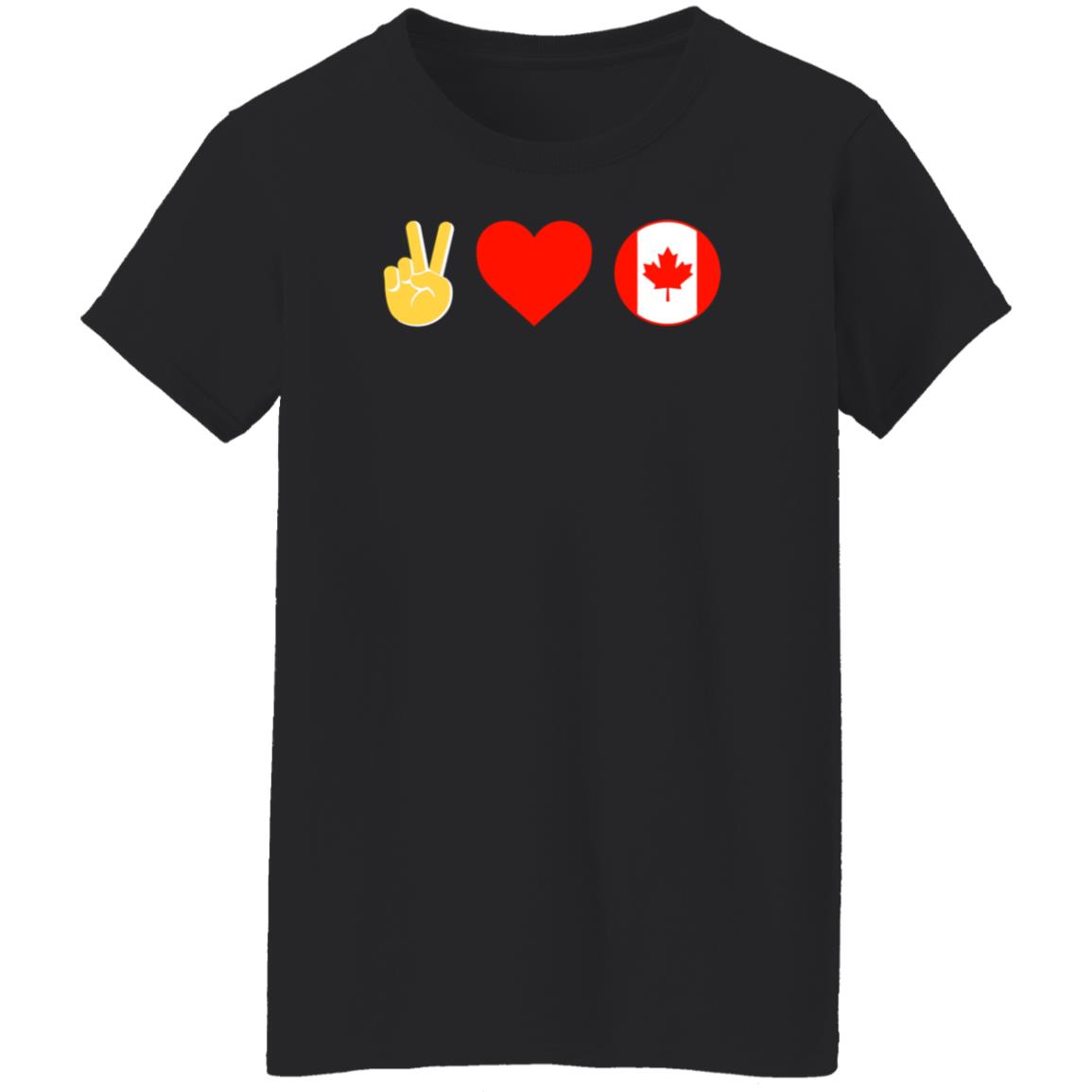 Peace Love Canada Shirt Hoodie Sweatshirt - Teechipus