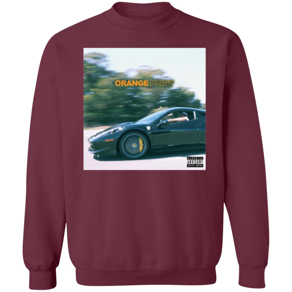 Larry June Merch Orange Print Album Shirt - Teechipus