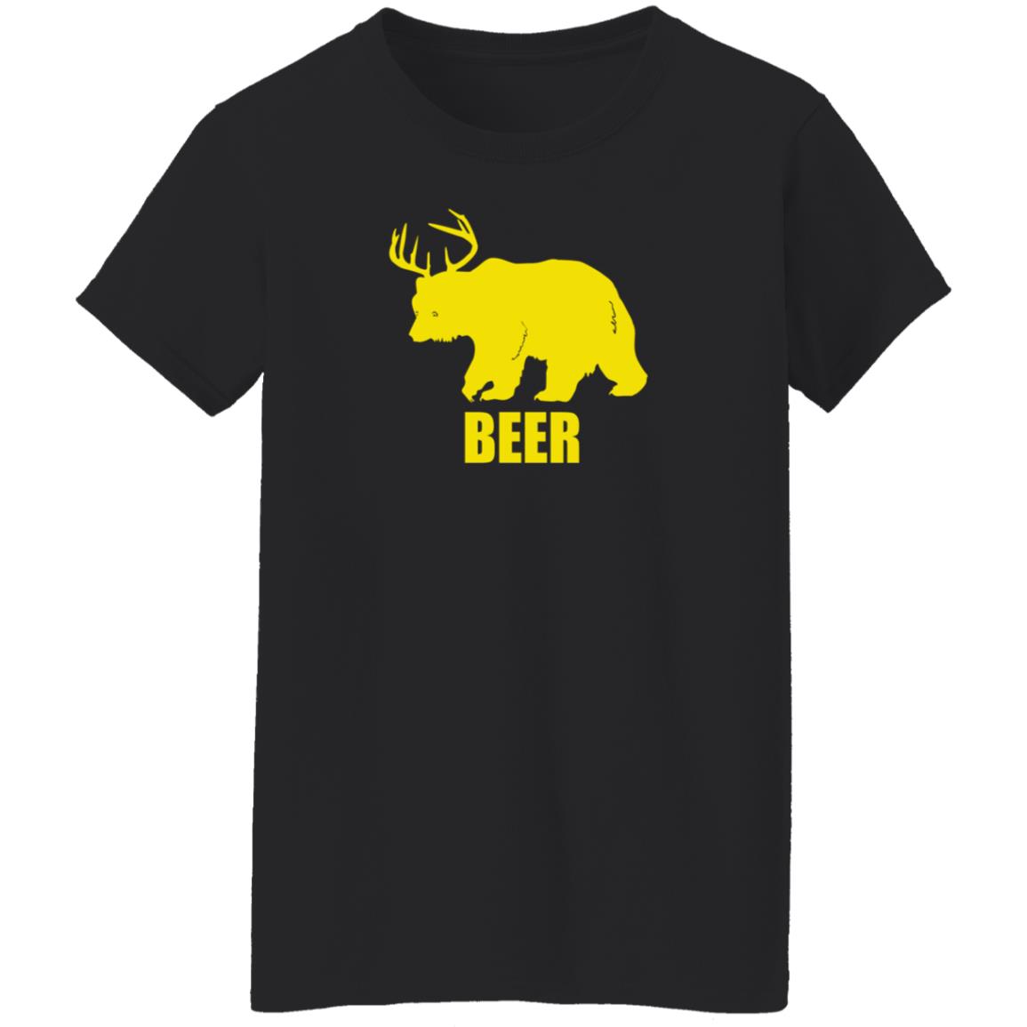 Bewild Store Bear Deer Beer Shirt - Teechipus