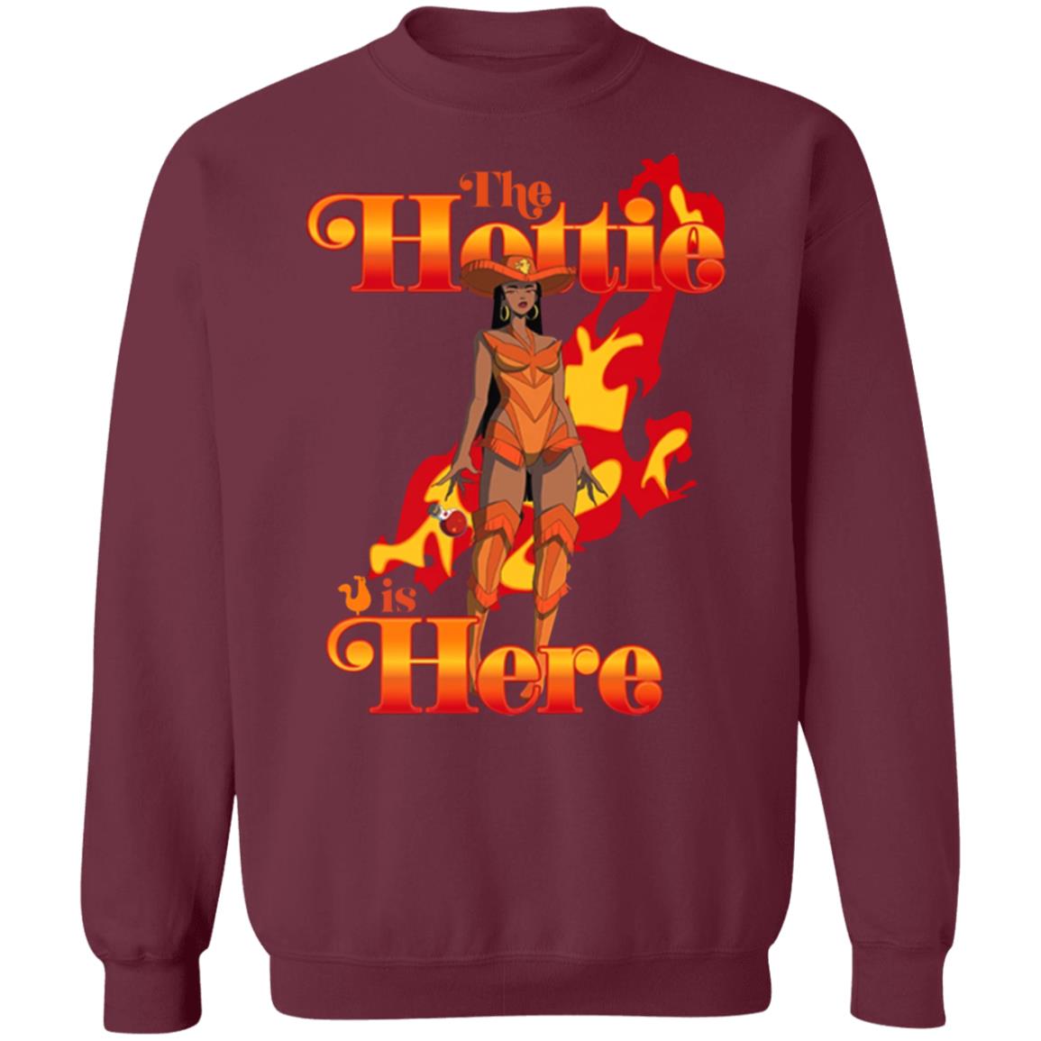 Popeyes X Megan Thee Stallion The Hottie Is Here Fire Shirt Thee Hottie Sauce Merch - Teechipus