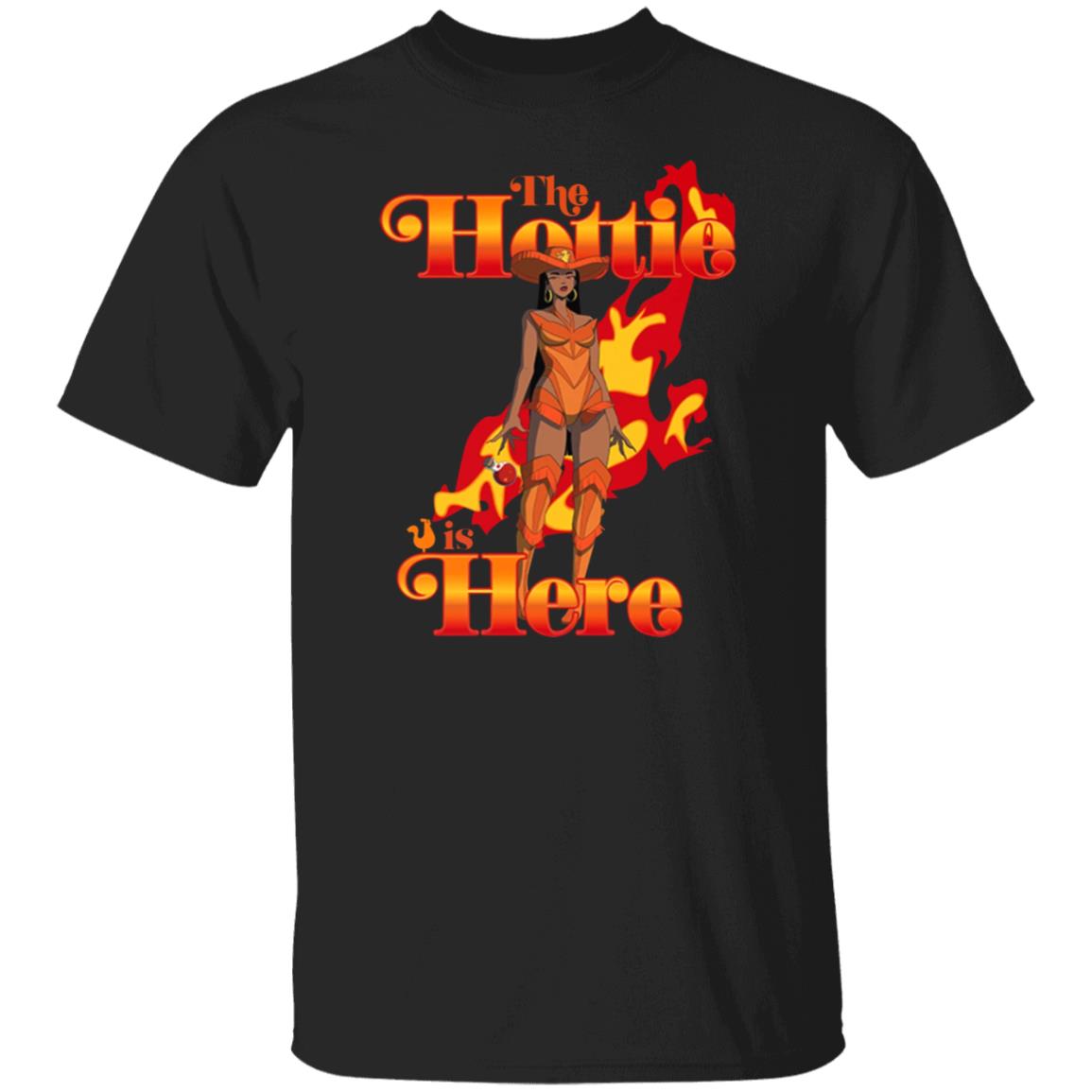 Popeyes X Megan Thee Stallion The Hottie Is Here Fire Shirt Thee Hottie Sauce Merch - Teechipus