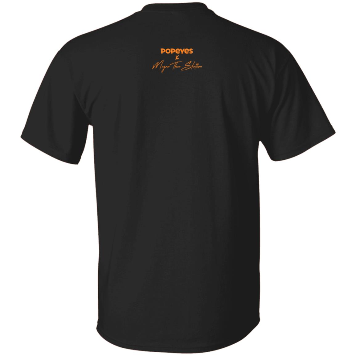 Popeyes X Megan Thee Stallion The Hottie Is Here Fire Shirt Thee Hottie Sauce Merch - Teechipus