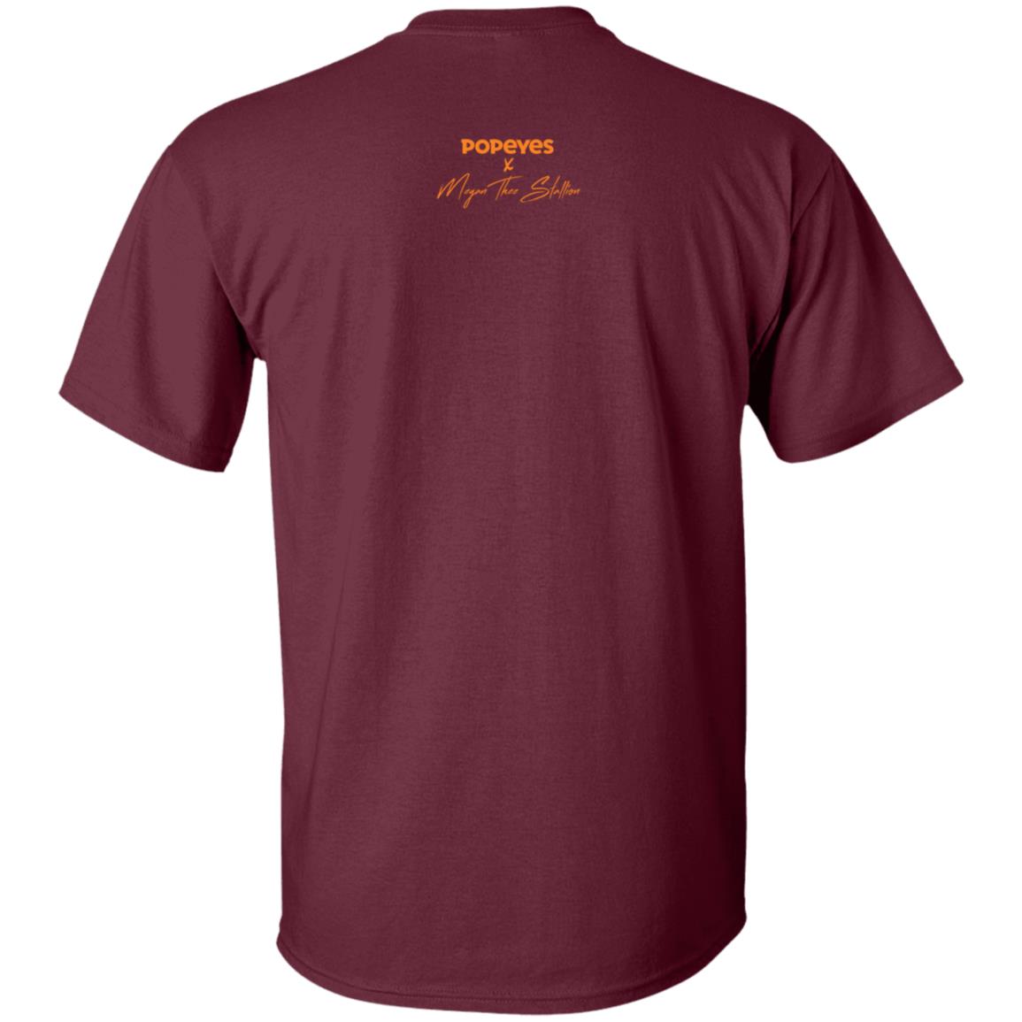 Popeyes X Megan Thee Stallion The Hottie Is Here Fire Shirt Thee Hottie Sauce Merch - Teechipus