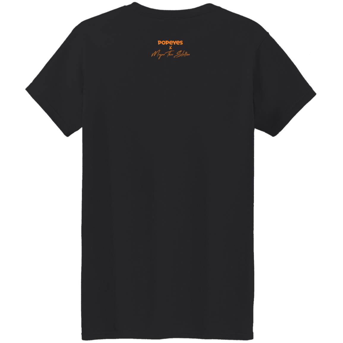 Popeyes X Megan Thee Stallion The Hottie Is Here Fire Shirt Thee Hottie Sauce Merch - Teechipus